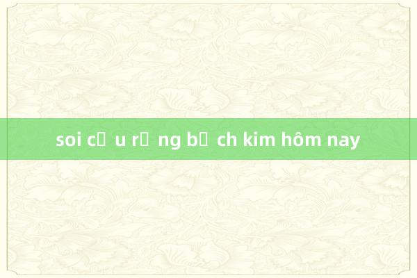 soi cầu rồng bạch kim hôm nay